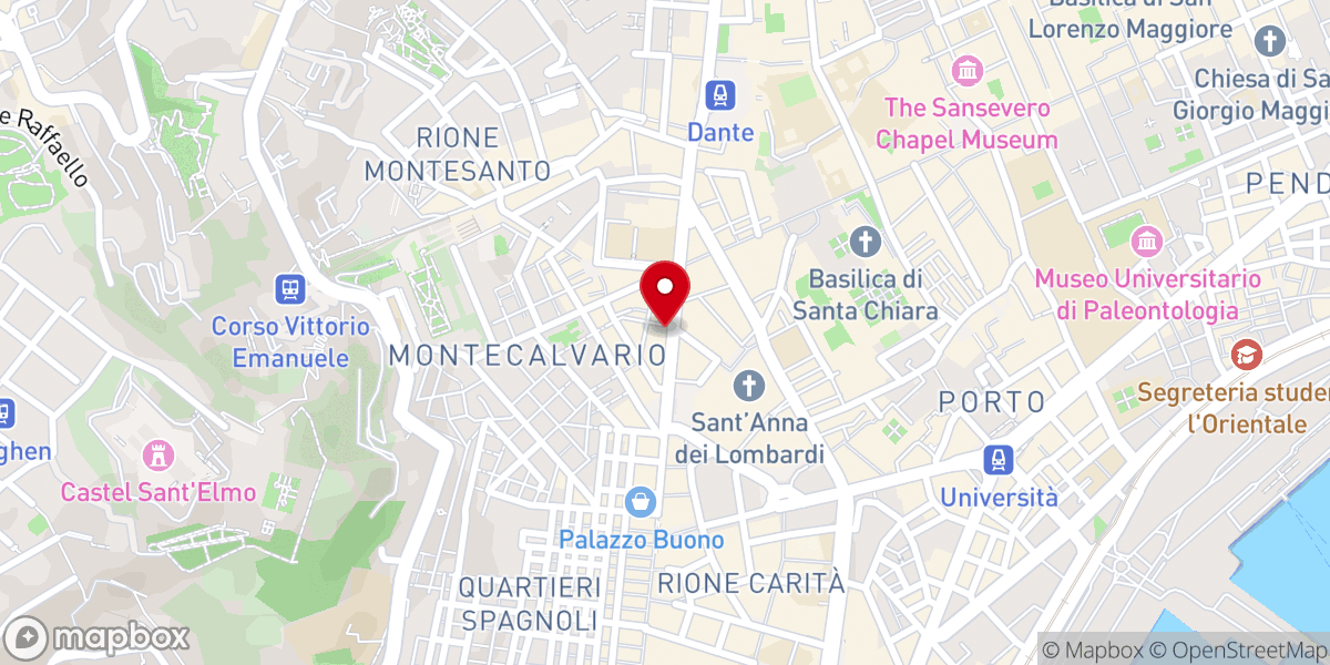 Map showing location of Chiesa di San Nicola alla Carità