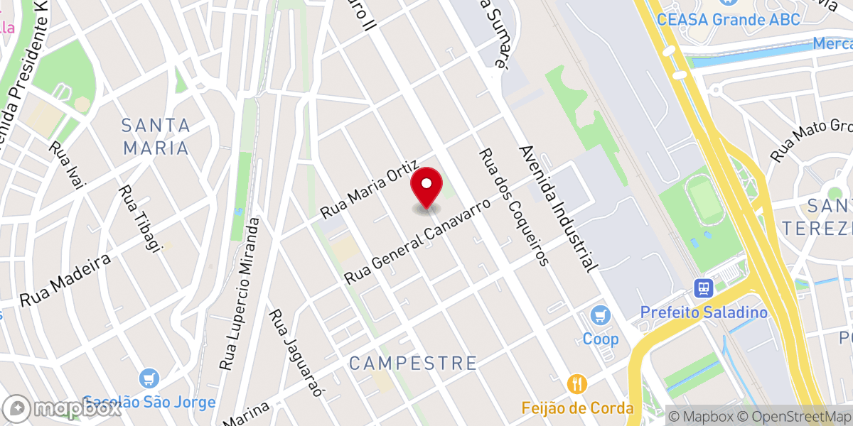 Map showing location of Paróquia São Judas Tadeu