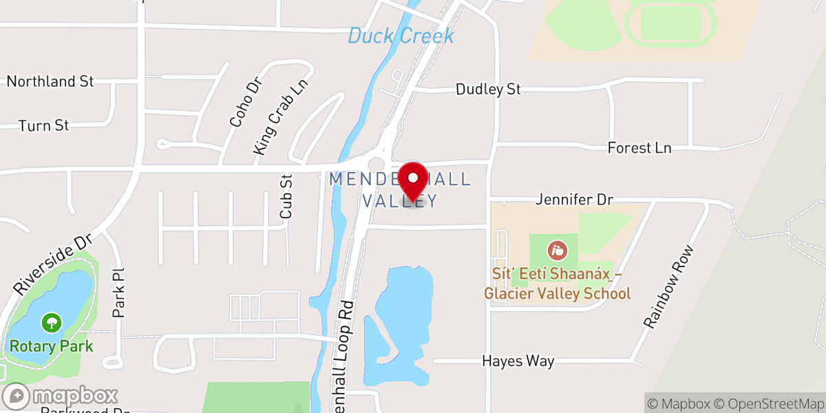Map showing location of Juneau Church of Christ