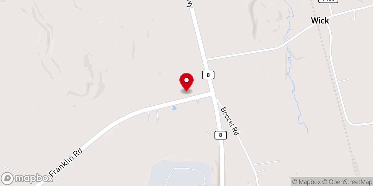 Map showing location of Friendship Presbyterian Church