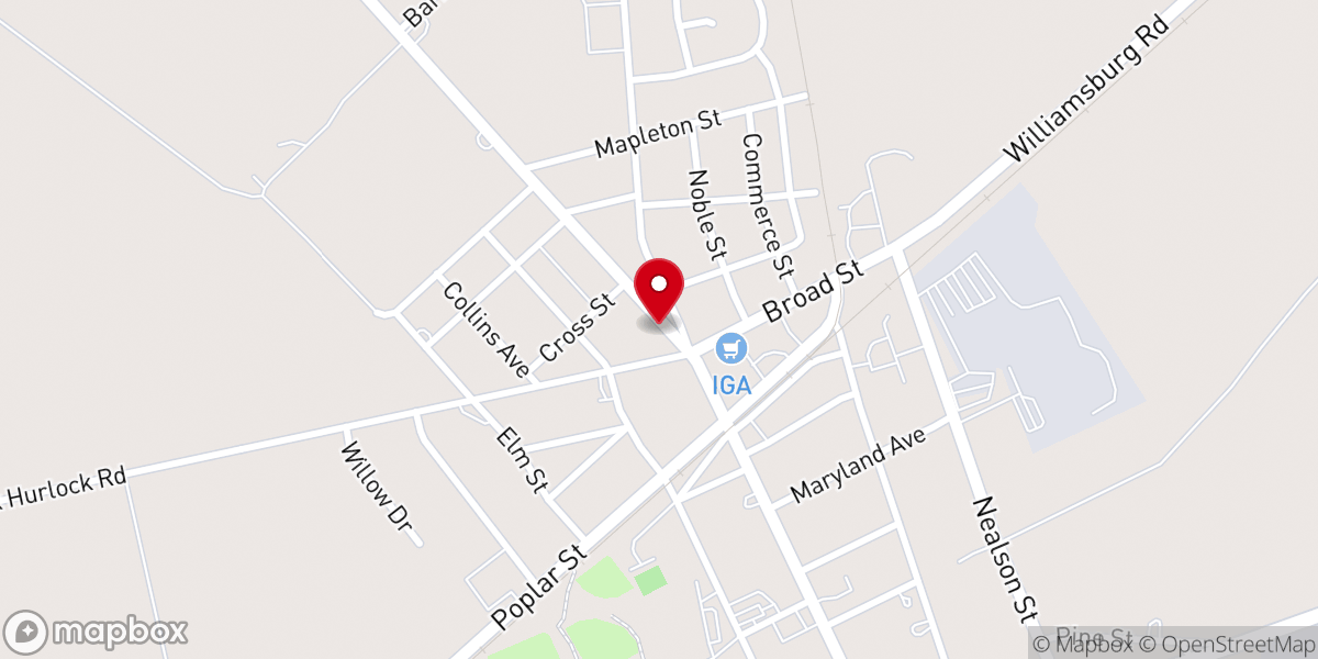 Map showing location of Greater Full Gospel Church Inc.