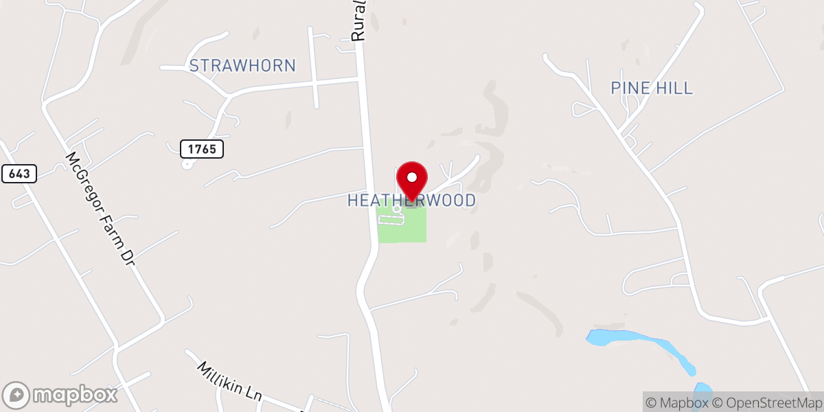 Map showing location of Virginia Crossings