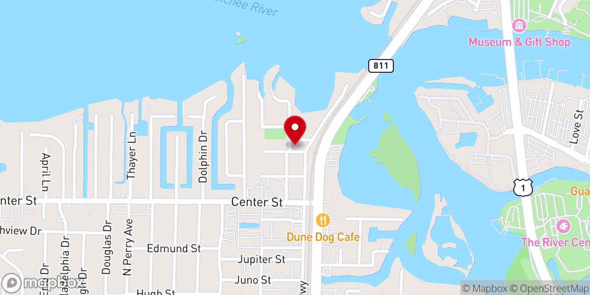 Map showing location of Sand Harbor Presbyterian Church