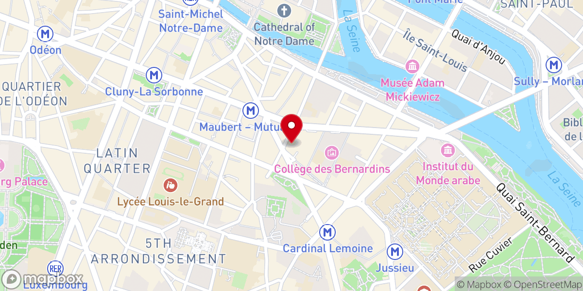 Map showing location of Église Saint-Nicolas du Chardonnet