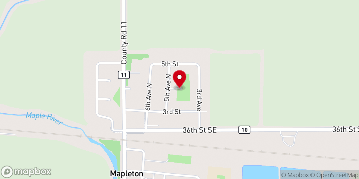 Map showing location of Prairie View Park