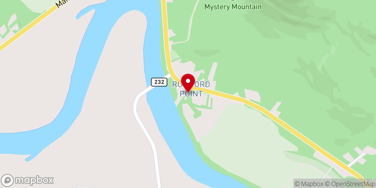 Map showing location of Rumford Point Congregational Church UCC