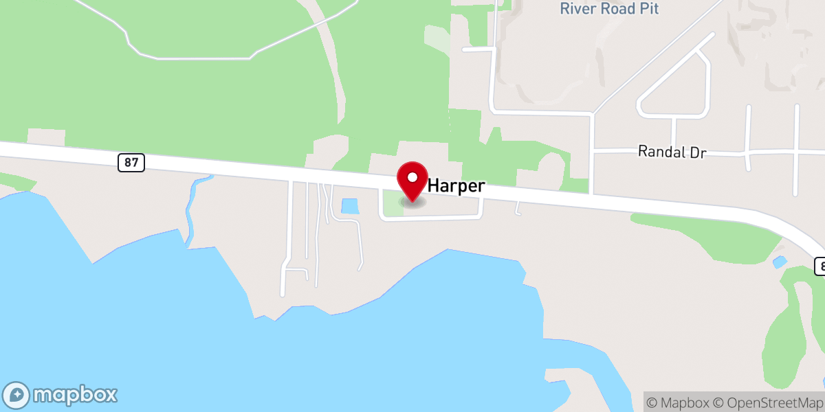 Map showing location of Billory Baptist Church