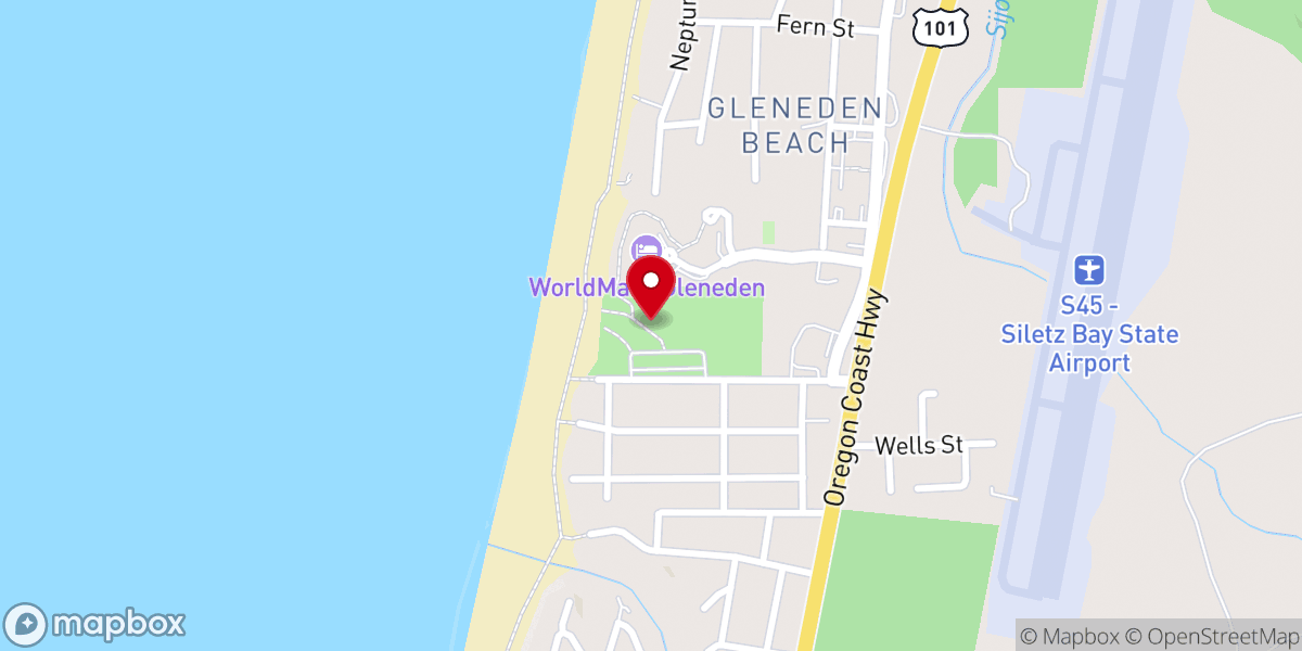 Map showing location of Gleneden Beach State Recreation Site