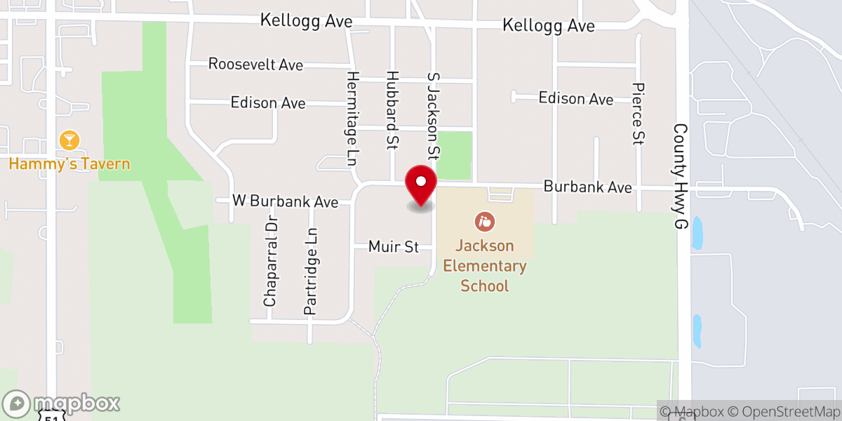 Map showing location of Janesville Apostolic Ministries
