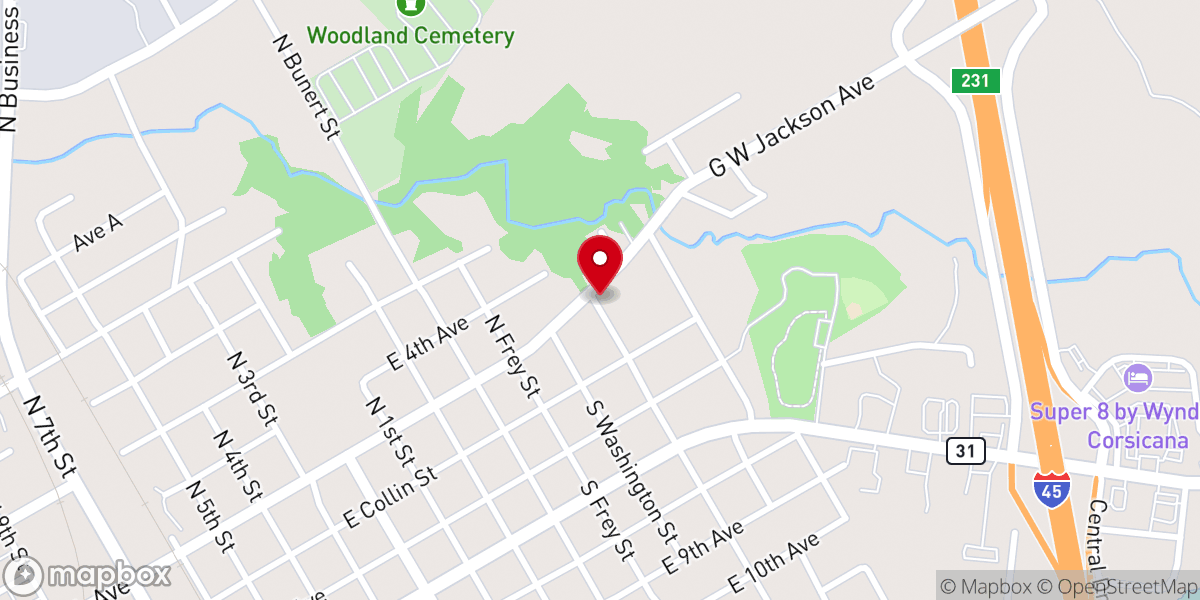 Map showing location of Taylor Memorial Church of God in Christ