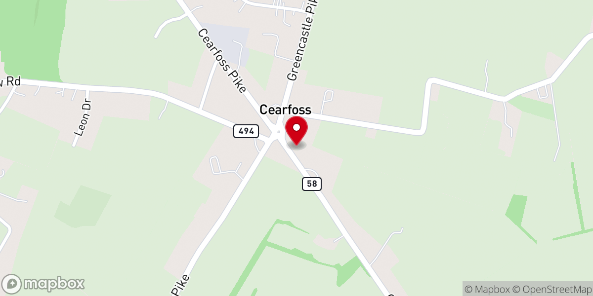 Map showing location of Faith Temple