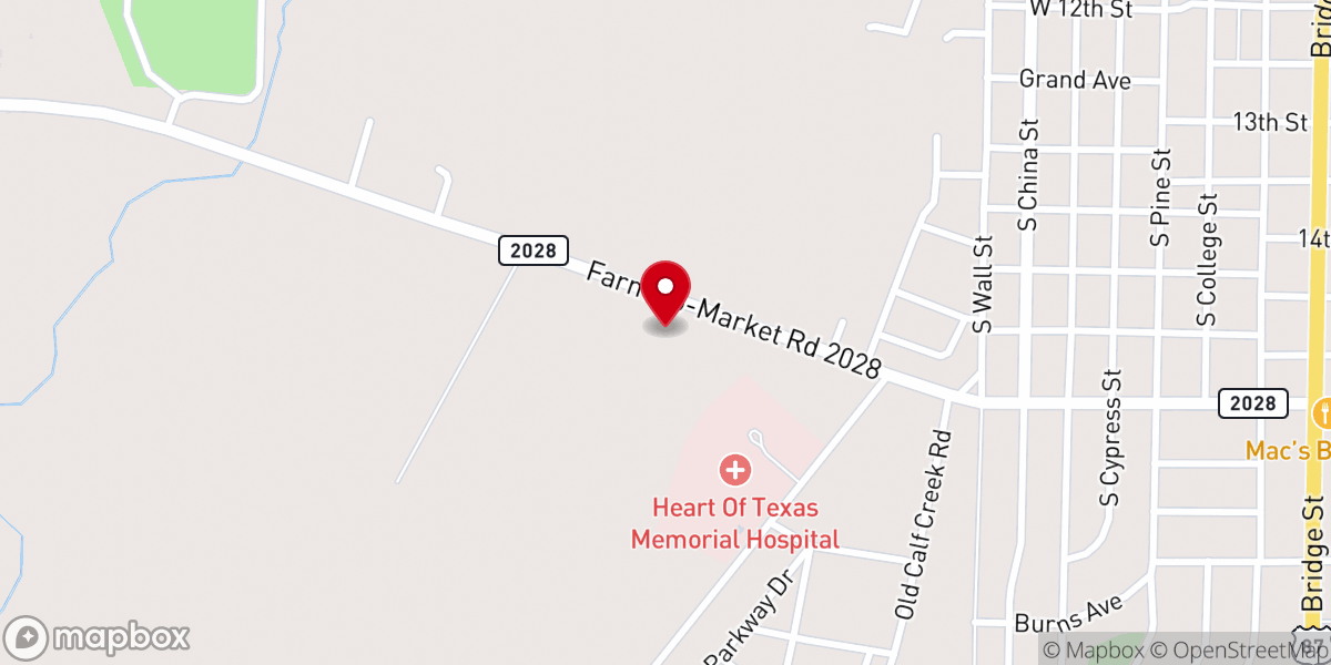 Map showing location of First Baptist Church