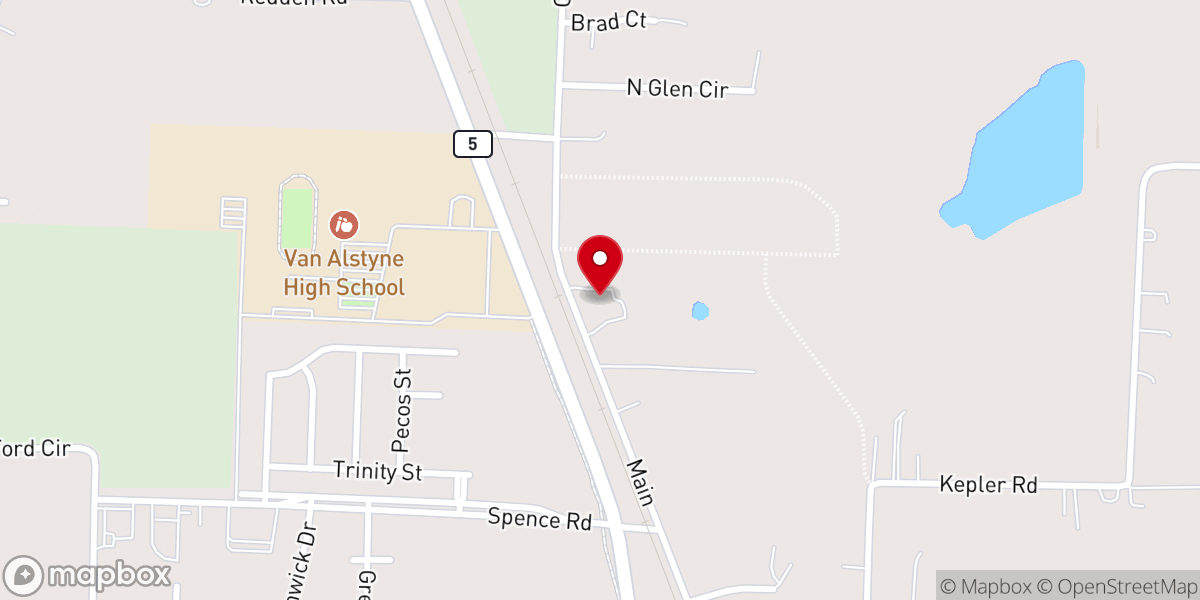 Map showing location of Barton Farms Pumpkin Patch & Farm to Porch Pumpkins
