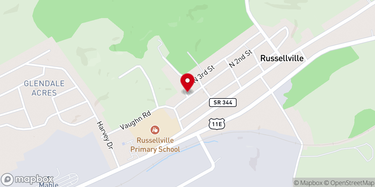 Map showing location of Bewleys Chapel Church