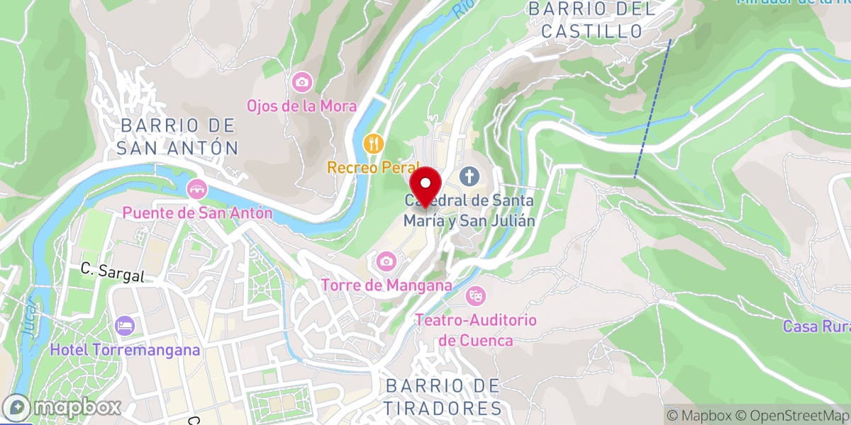 Map showing location of Convento de las Esclavas