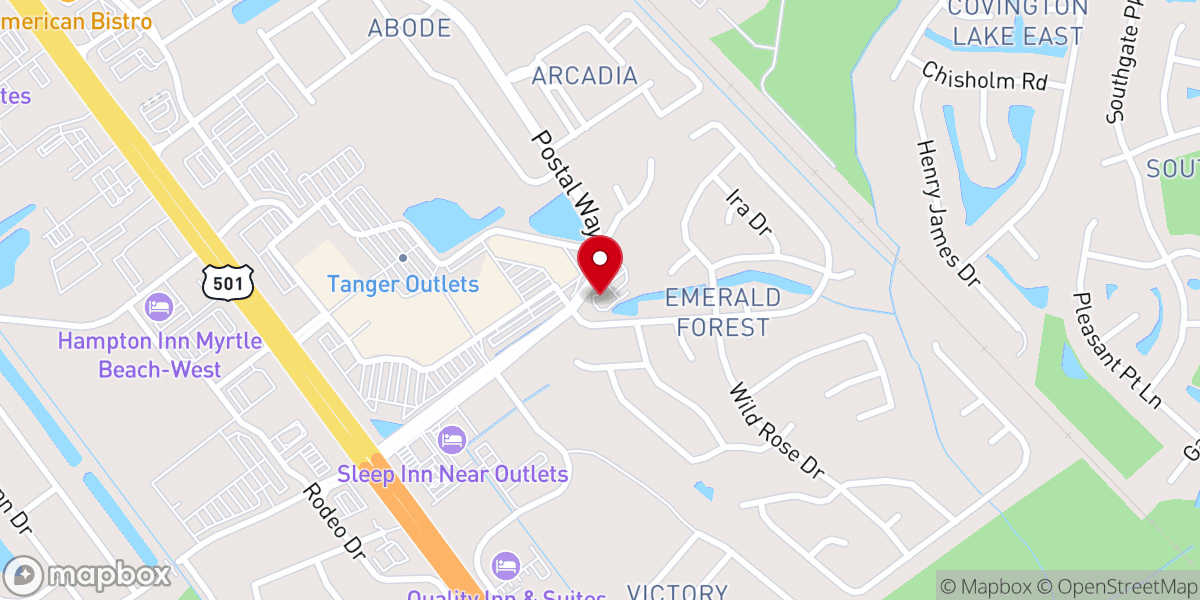 Map showing location of Sign Language Myrtle Beach Congregation