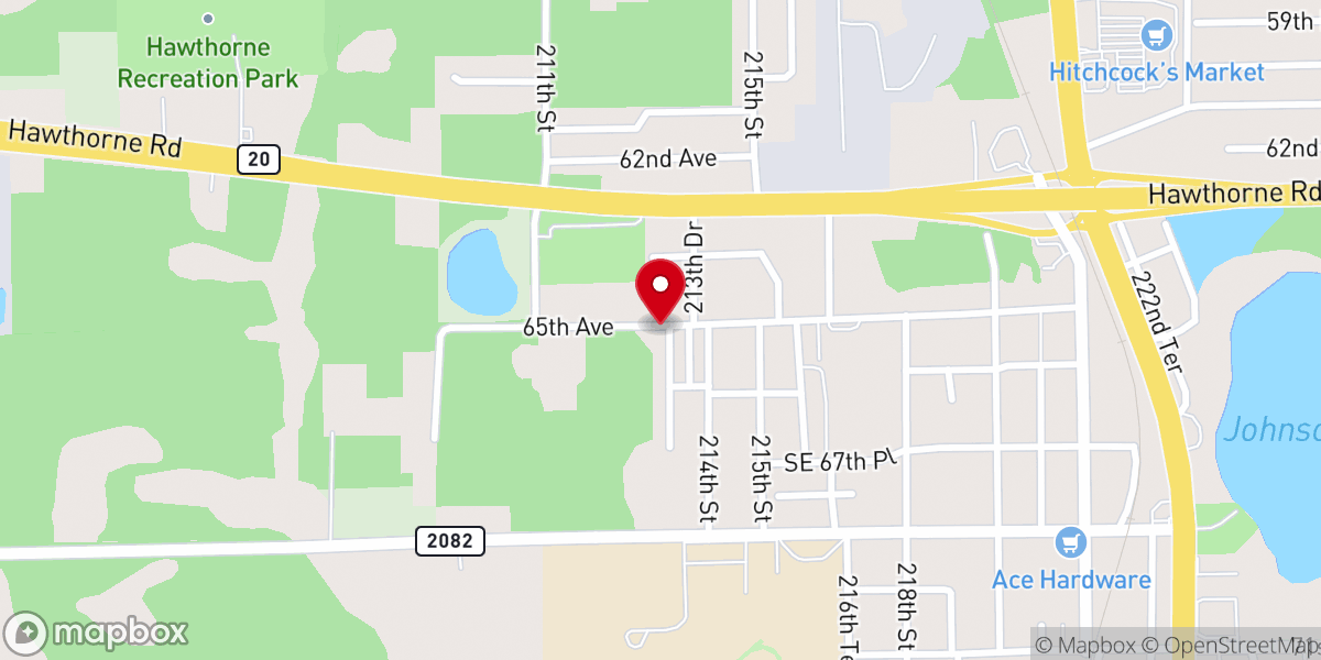 Map showing location of The H.O.M.E Church Hawthorne Outreach Ministry of Excellence