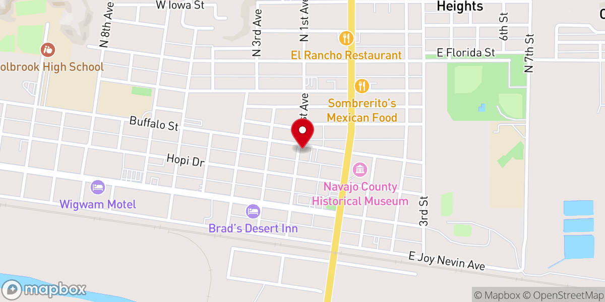 Map showing location of AMERICA BIBLE INSTITUTE