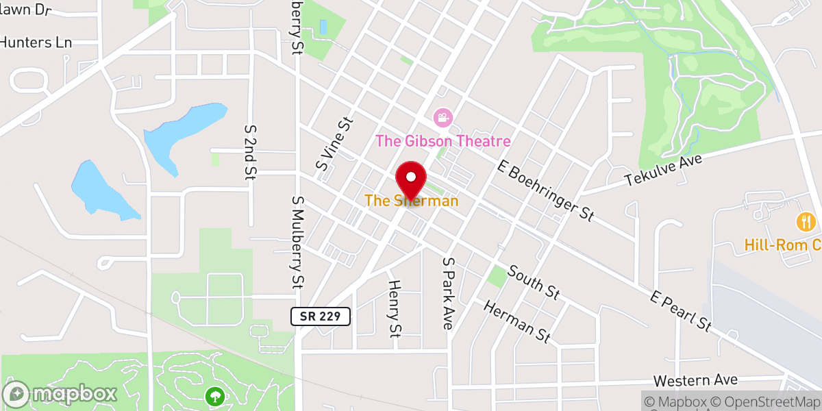 Map showing location of Community Church of Batesville