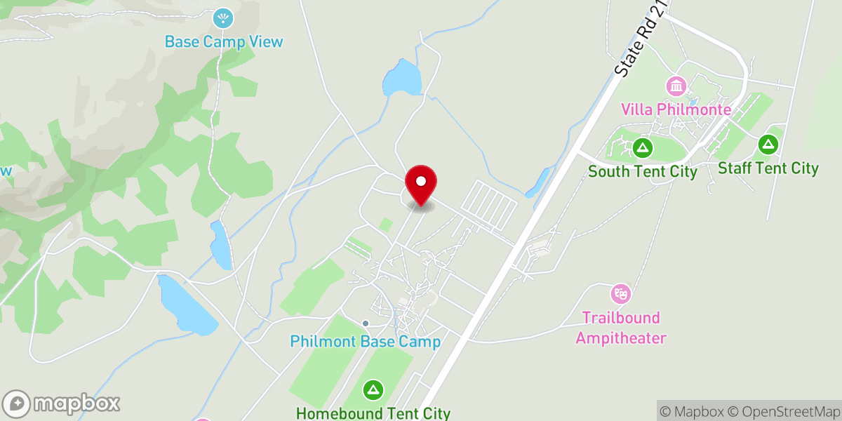 Map showing location of Philmont Scout Ranch - Catholic Chapel