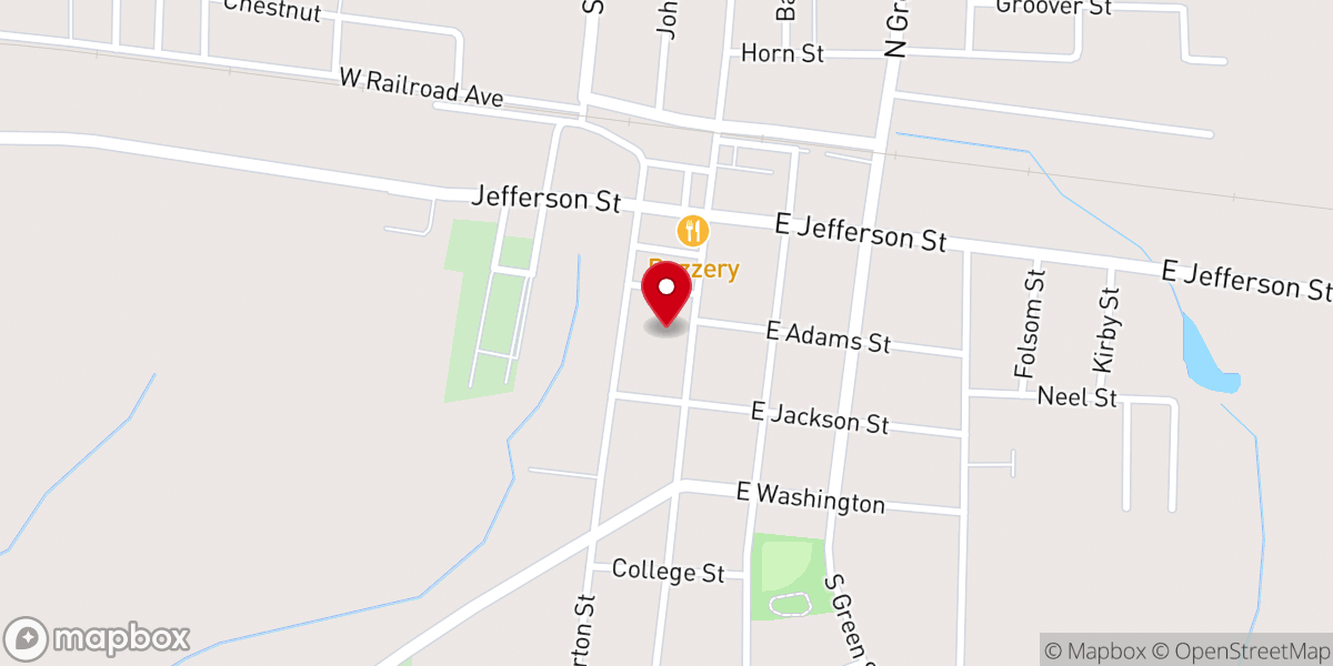 Map showing location of Boston United Methodist Church