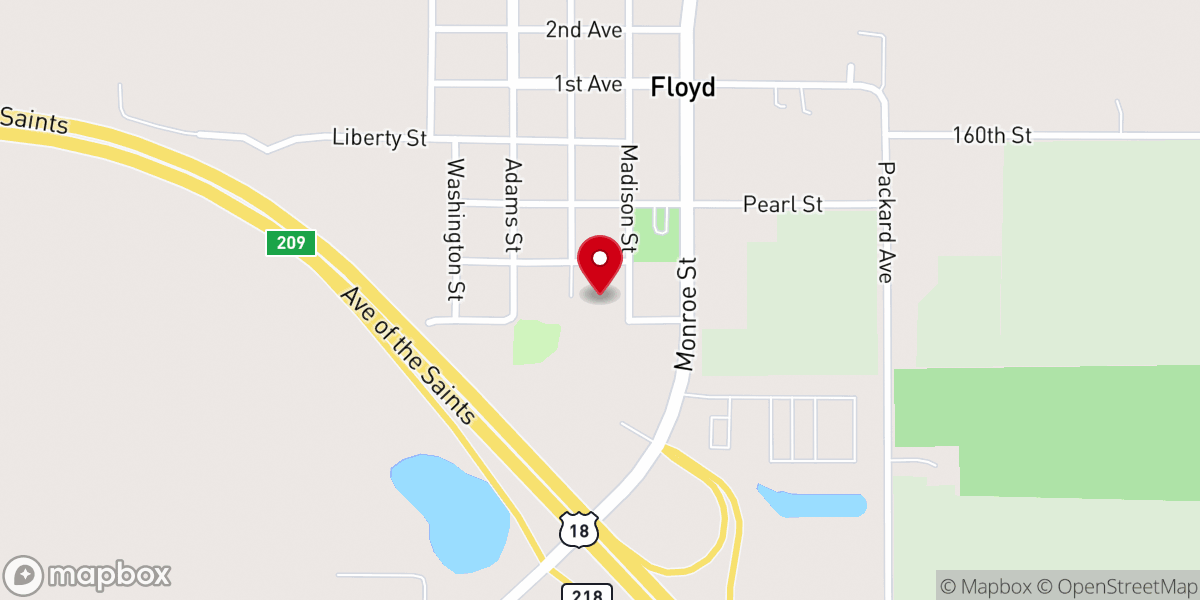 Map showing location of Gospel Lighthouse Church
