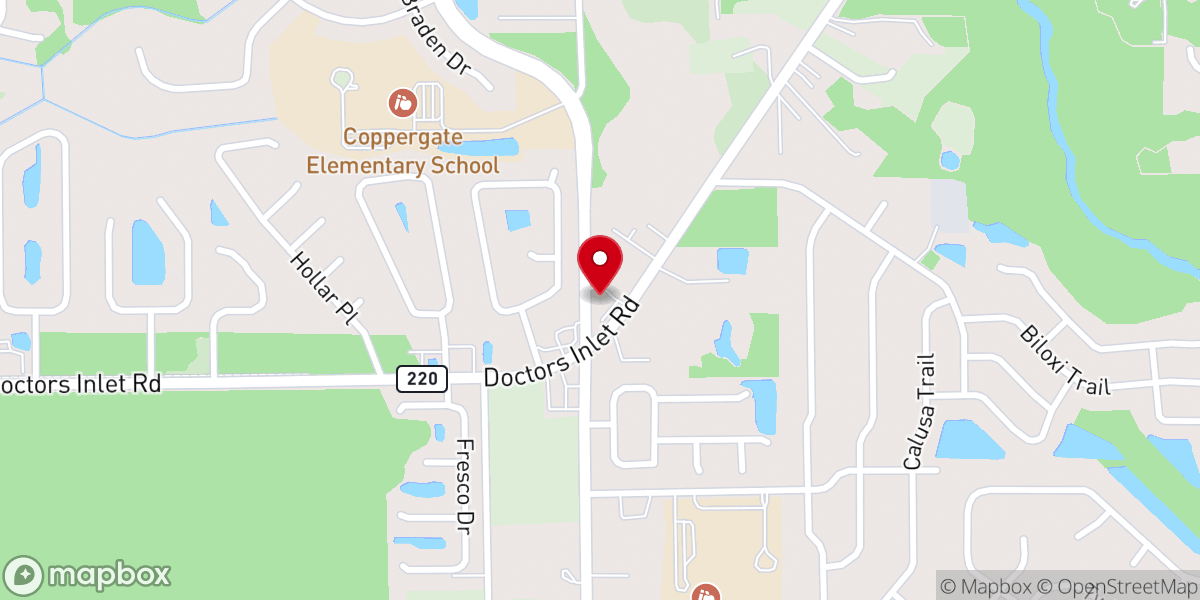 Map showing location of Faith Outreach Church Florida