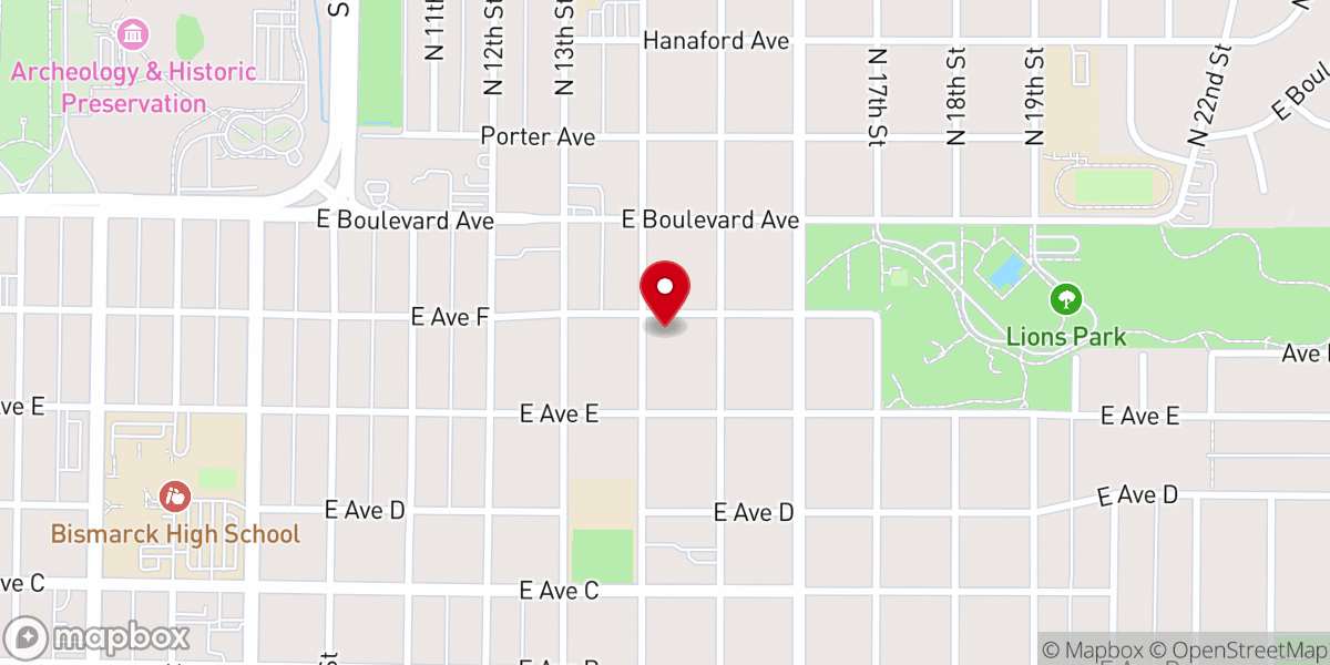 Map showing location of The Bridge Church