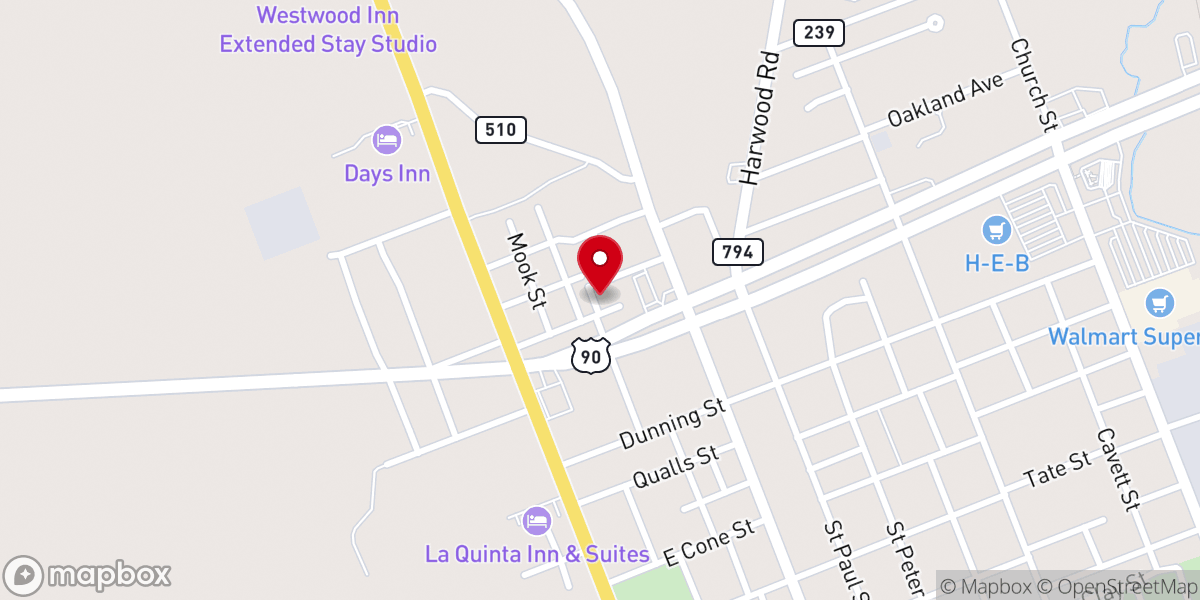 Map showing location of Mount Pilgrim Baptist Church