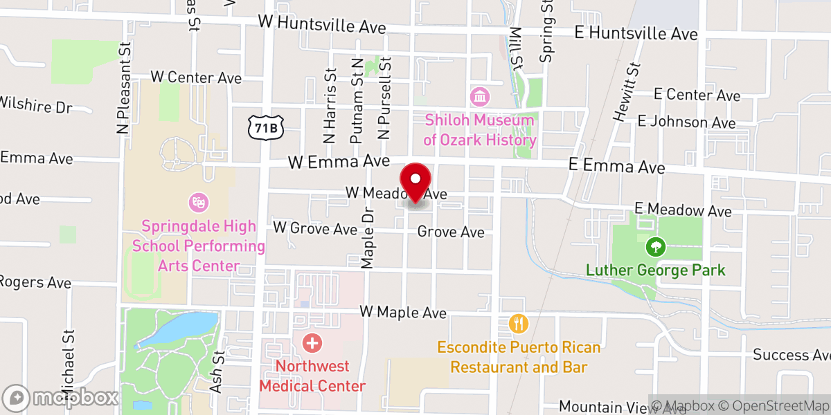 Map showing location of Church of Truth Ministries