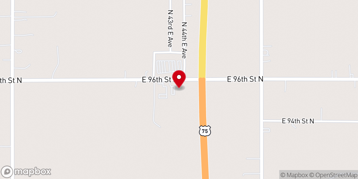 Map showing location of Grace Baptist Church