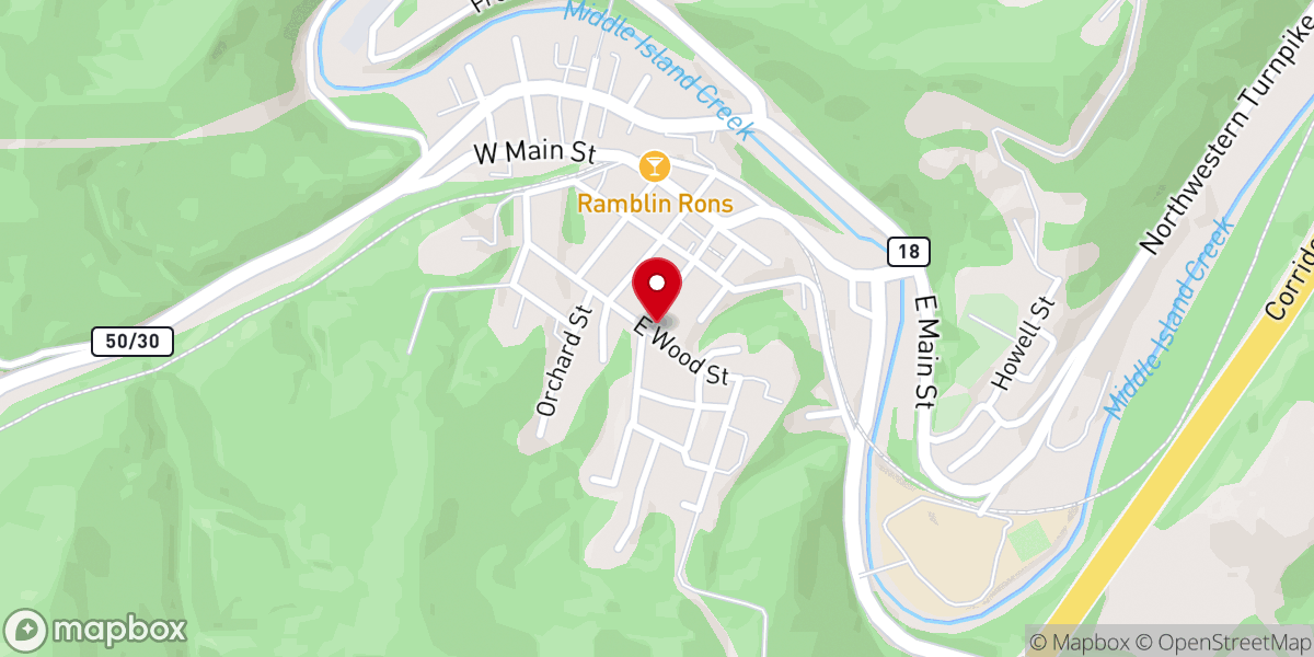 Map showing location of Immanuel Fellowship Church
