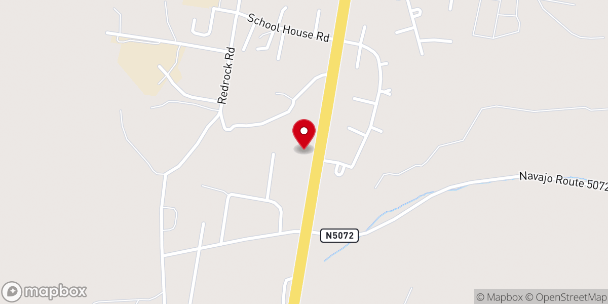 Map showing location of Dine New Covenant Church