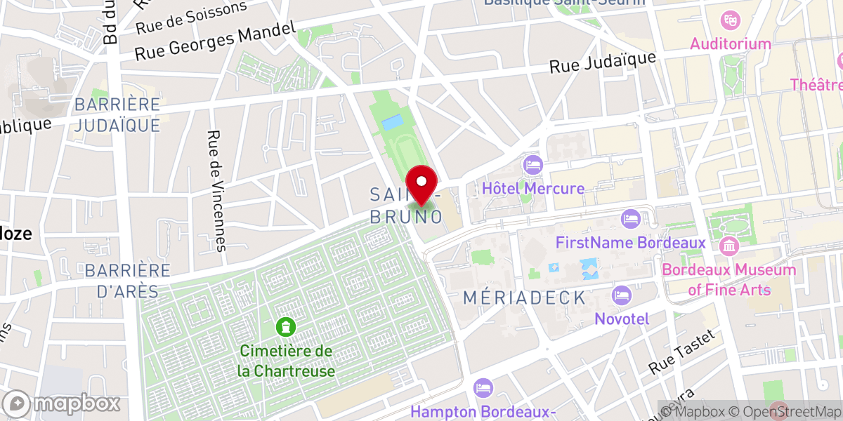 Map showing location of Monuments aux morts