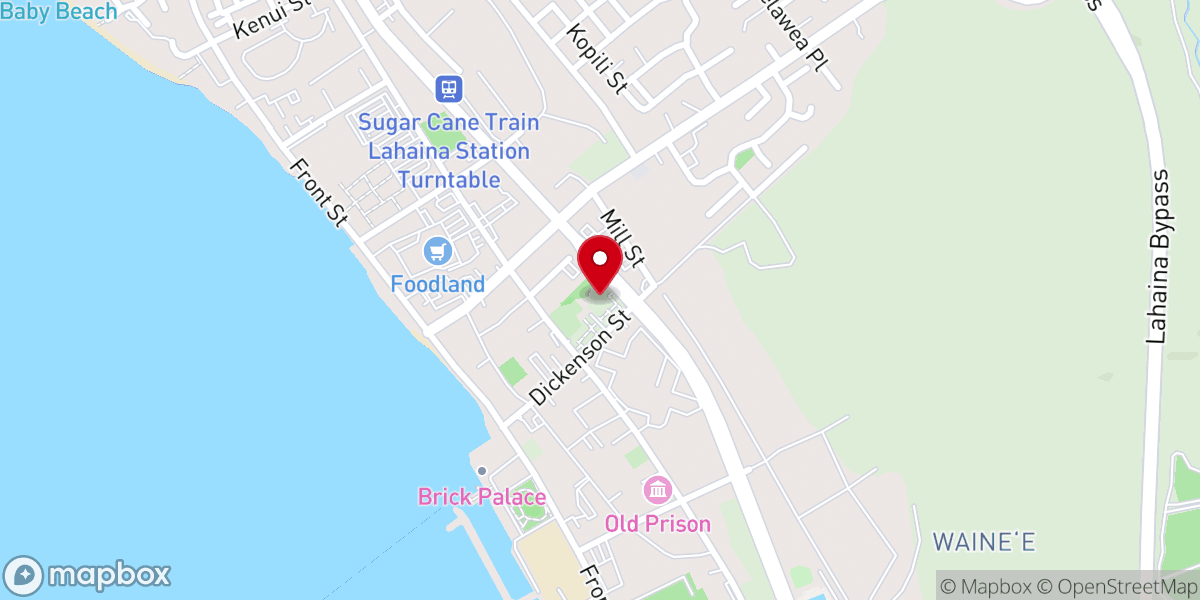 Map showing location of Sacred Hearts Mission Church