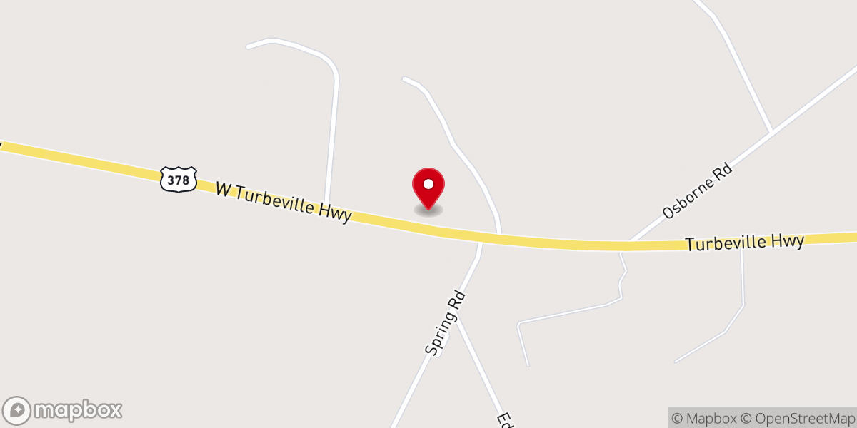 Map showing location of Frierson's Tabernacle