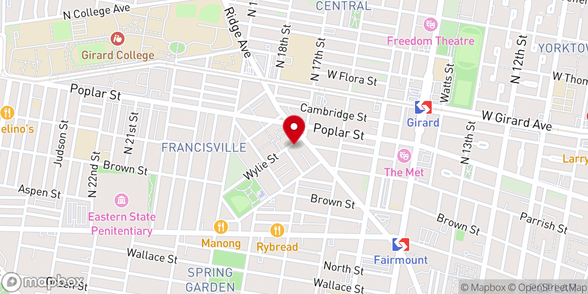Map showing location of Christ Our Redeemer F. W. Baptist Church
