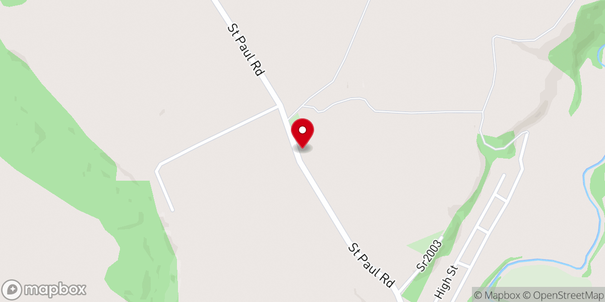 Map showing location of Mountain View Mennonite Church