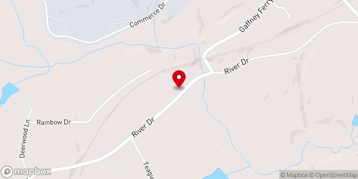 Map showing location of Cornerstone Church