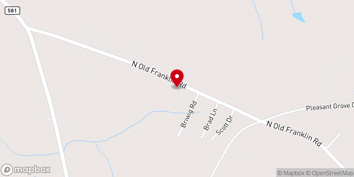 Map showing location of Morning Star Church