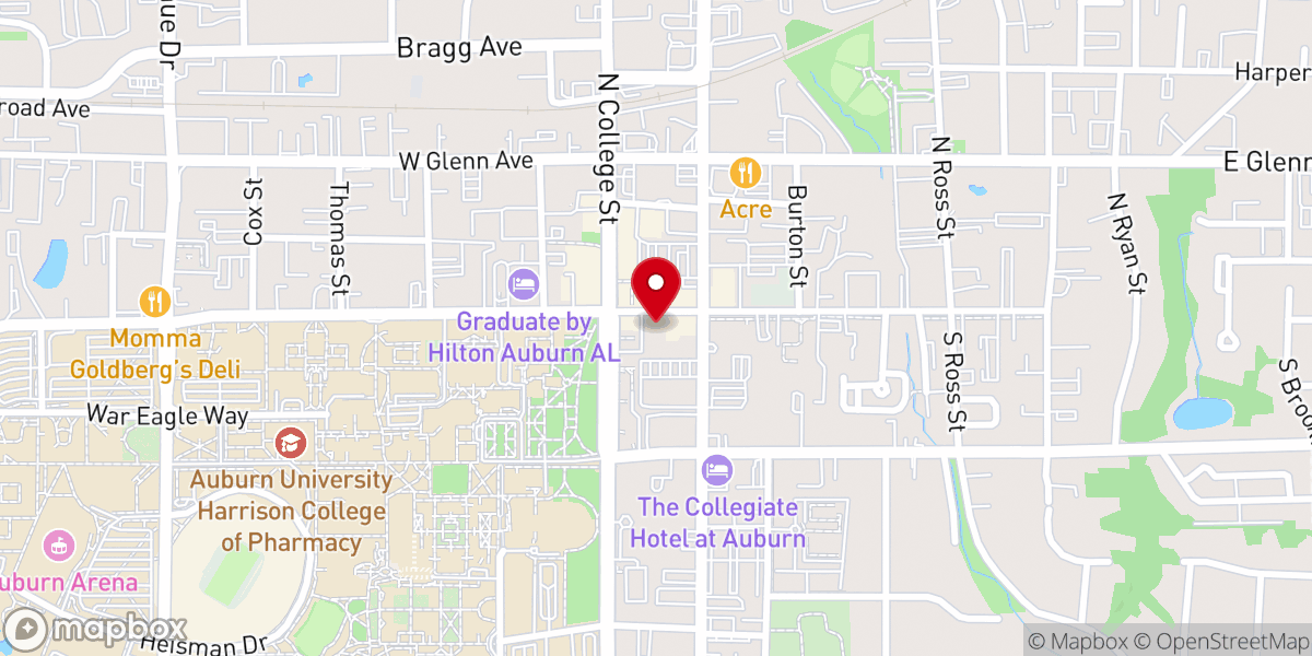 Map showing location of St. Dunstan's Episcopal Church