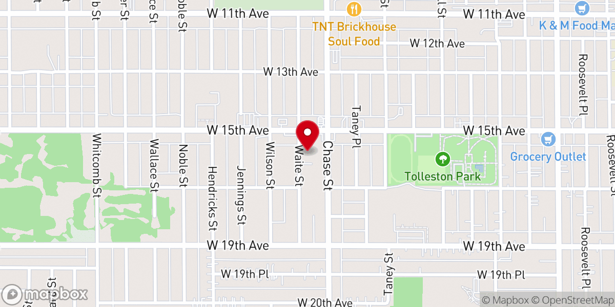 Map showing location of New Friendship Missionary Baptist Church