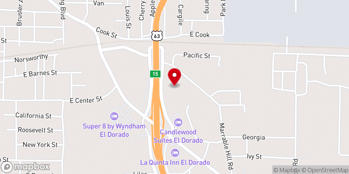 Map showing location of Saint Luke Spiritual Church