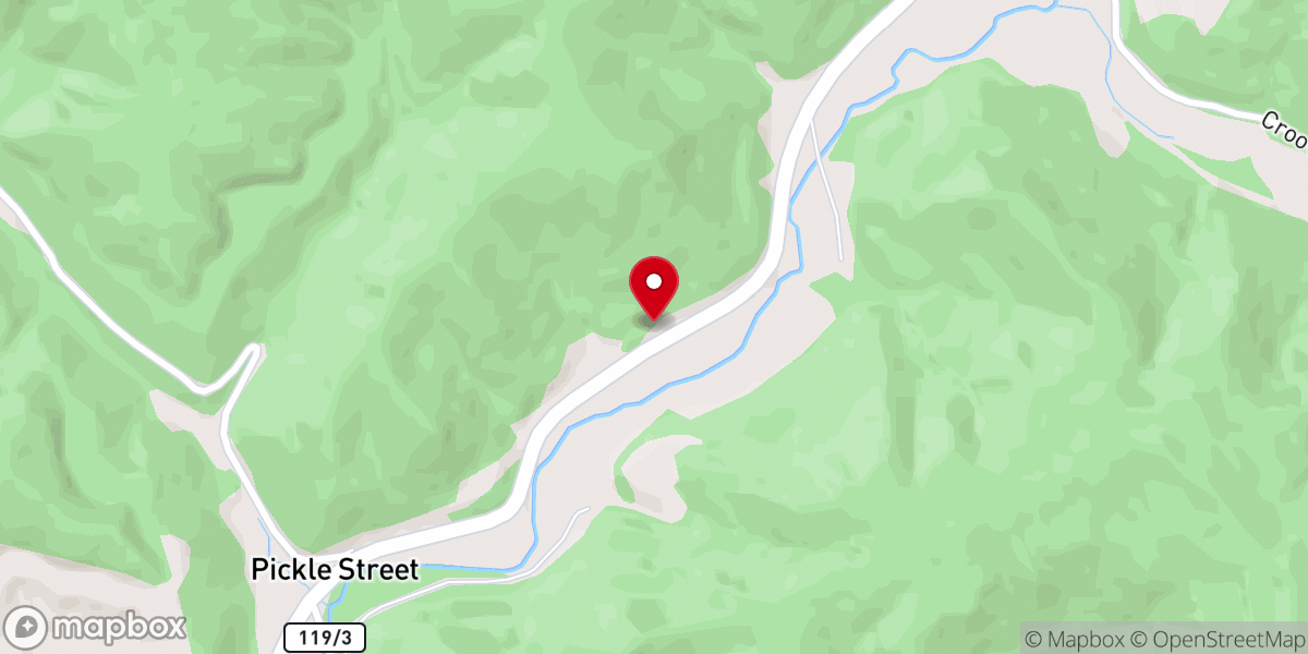 Map showing location of Doyle Chapel