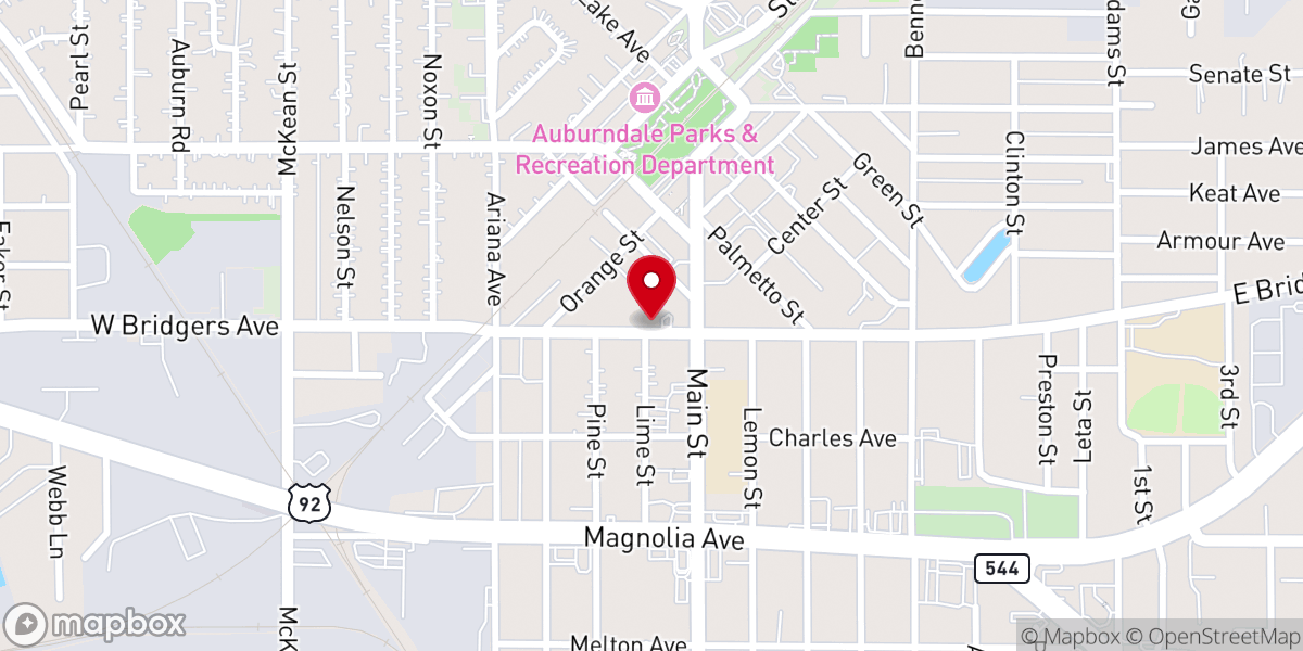 Map showing location of Spirit Life Ministries