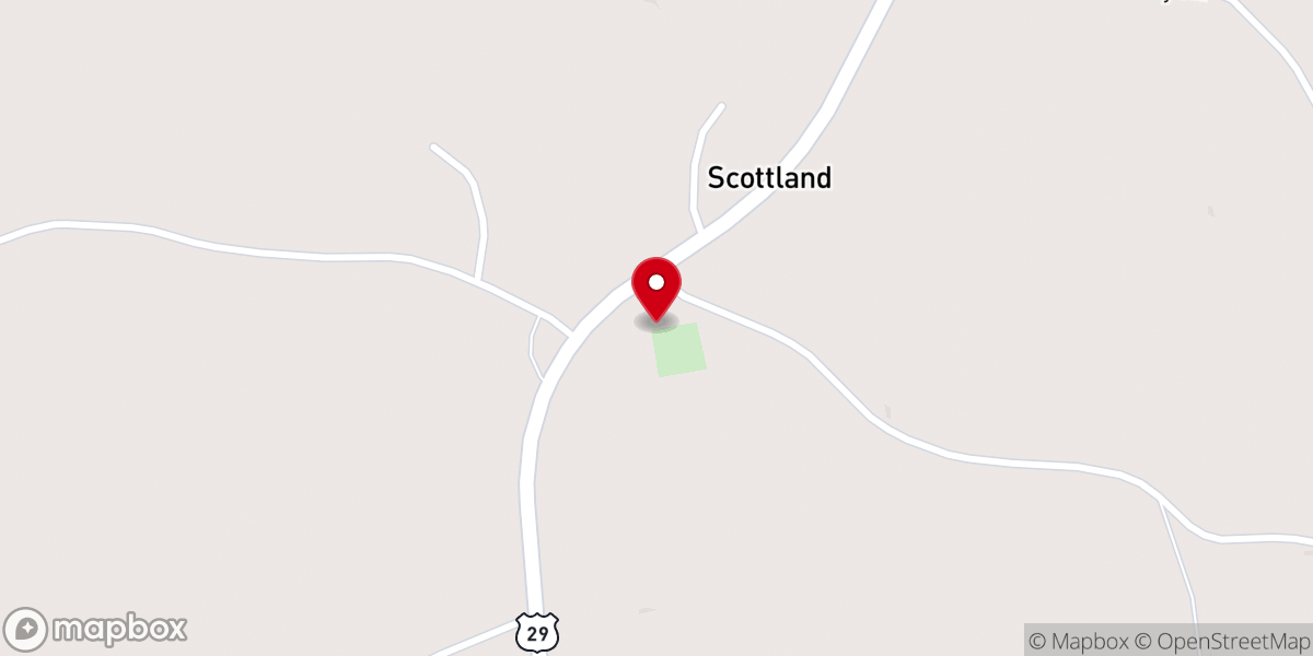Map showing location of Bethel Presbyterian Church