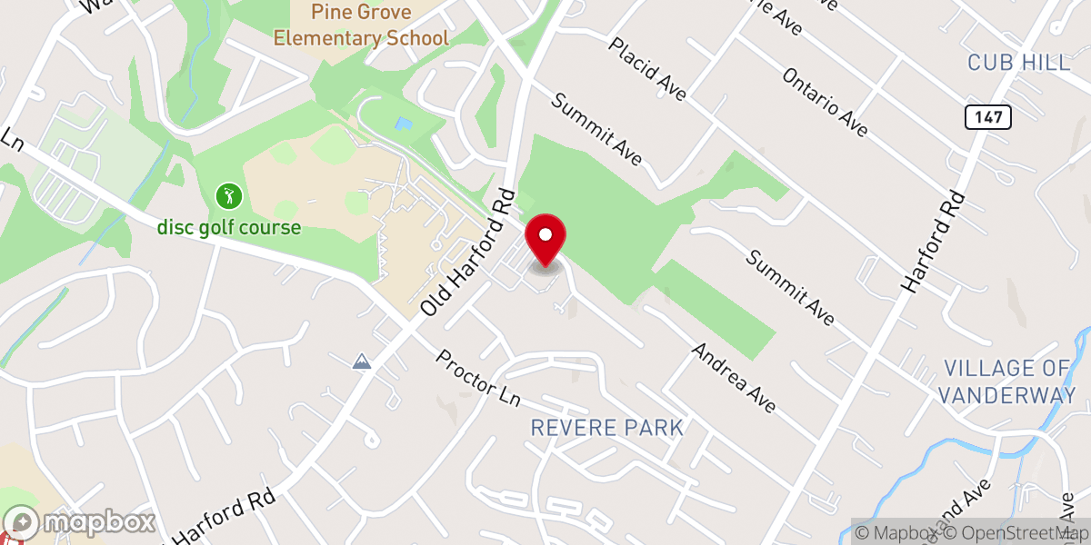 Map showing location of Saint Isaac Jogues Catholic Church