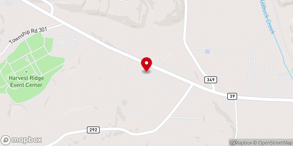 Map showing location of Saint Johns Evangelical Church