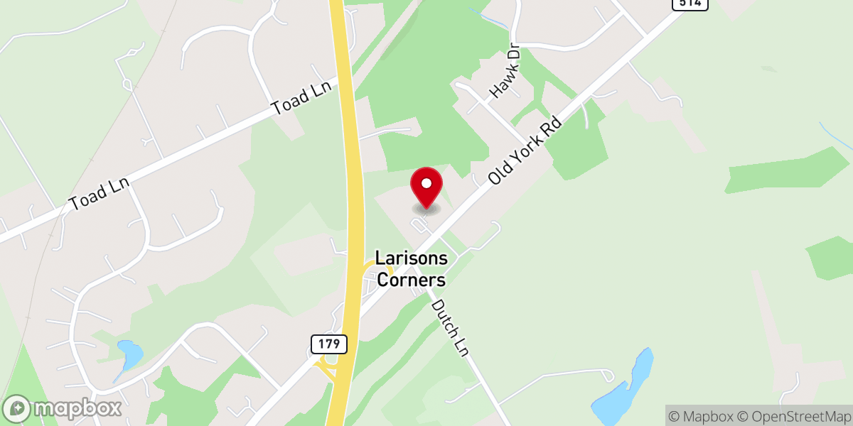 Map showing location of Living Waters Lutheran Church