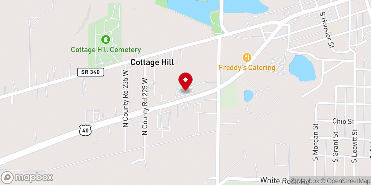Map showing location of Grace Chapel